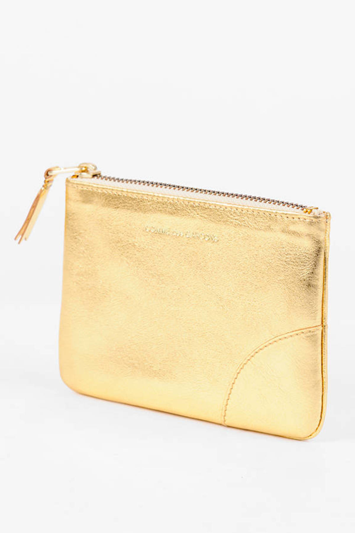 gold pouch purse