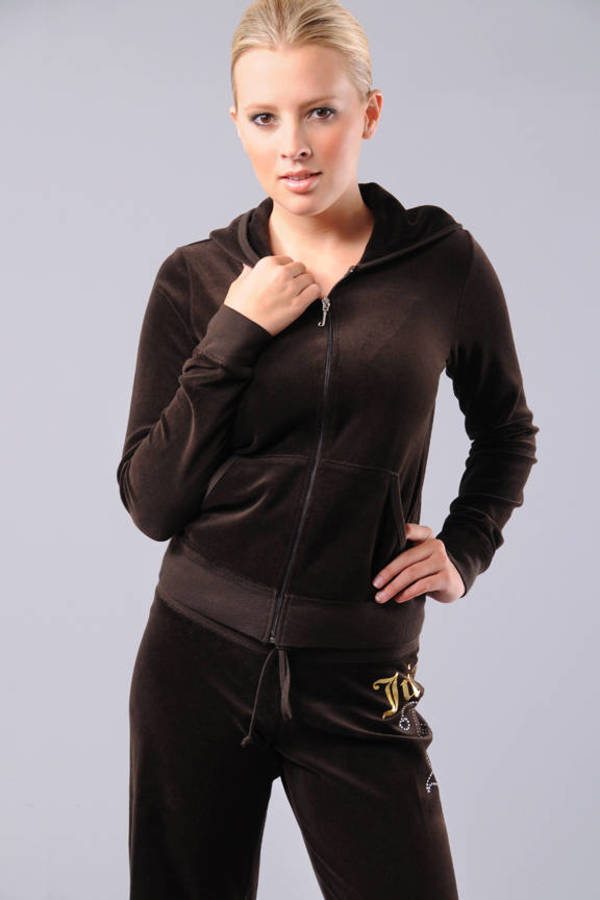 women's juicy couture graphic velour hoodie