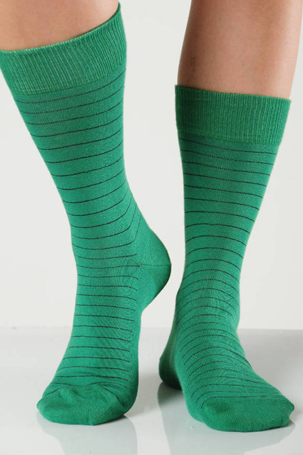 Green Green Mini Stripe Socks - $5 | Tobi US