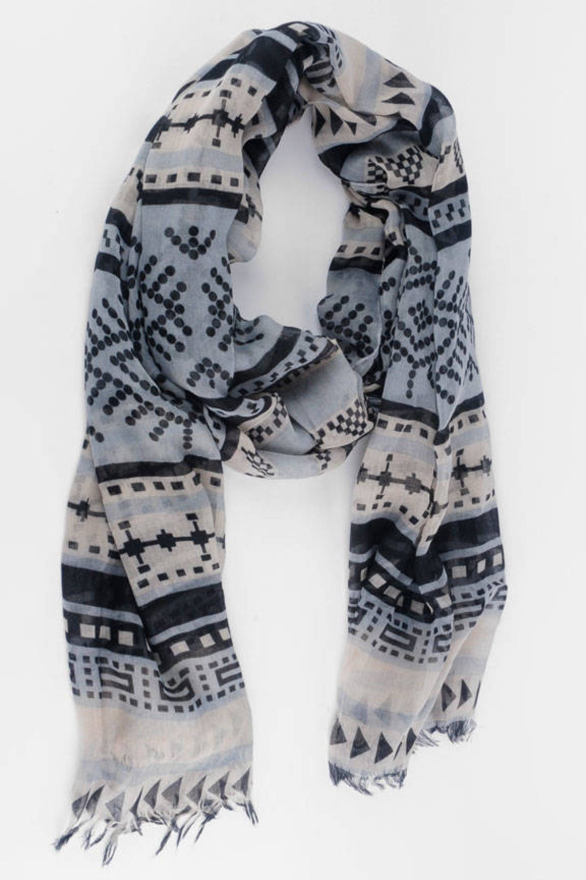 Apache Scarf in Grey Blue - $20 | Tobi US