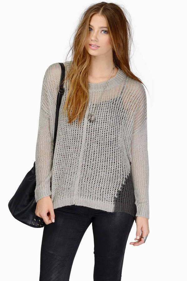 Dark Side Sweater in Grey - $19 | Tobi US