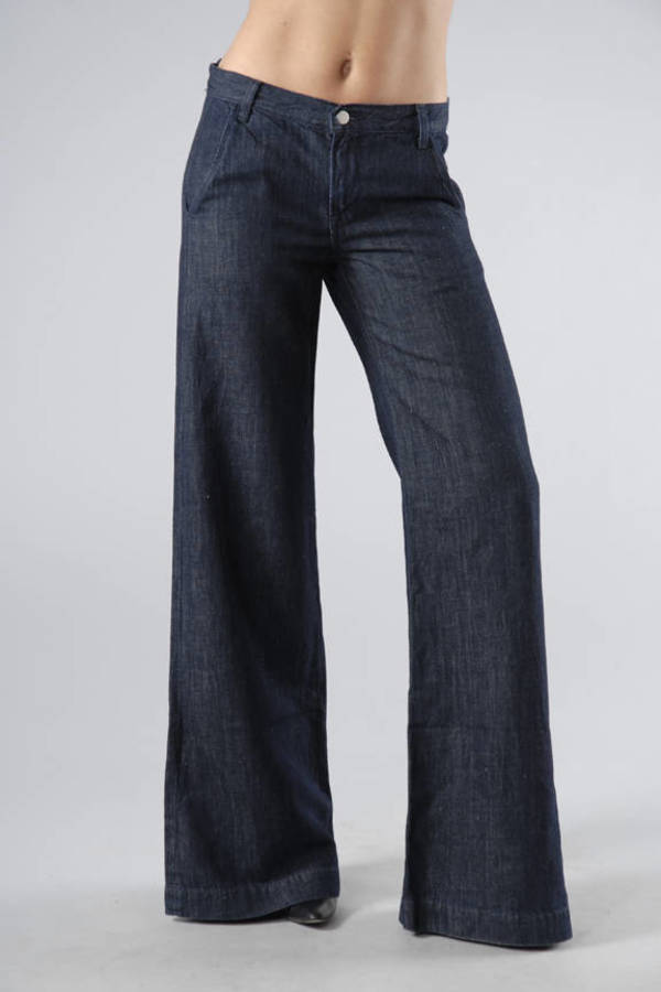 Joplin Palazzo Trouser Jeans - 1300 in Indigo - $87 | Tobi US