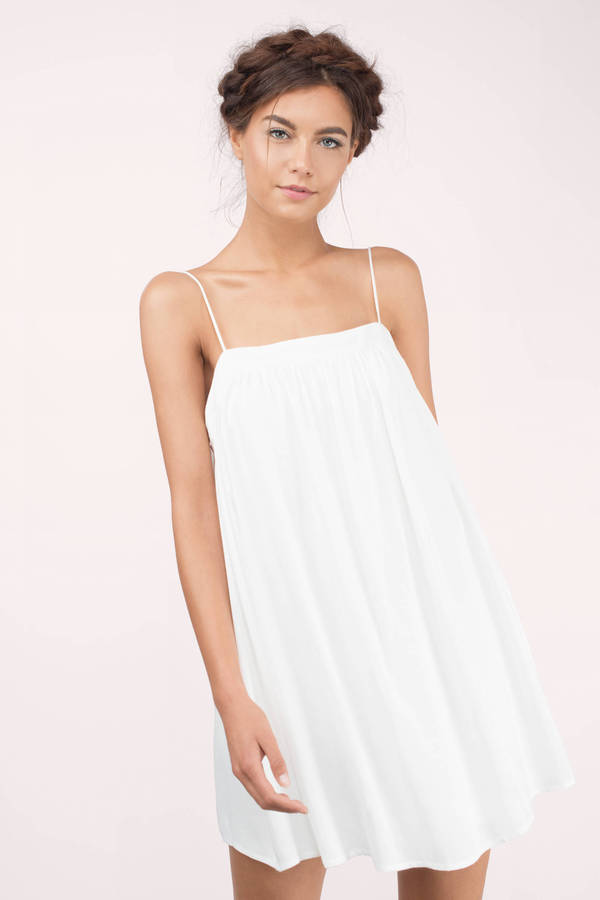 Wrap Dresses - White Wrap Dress- Long Wrap Dress - Tobi