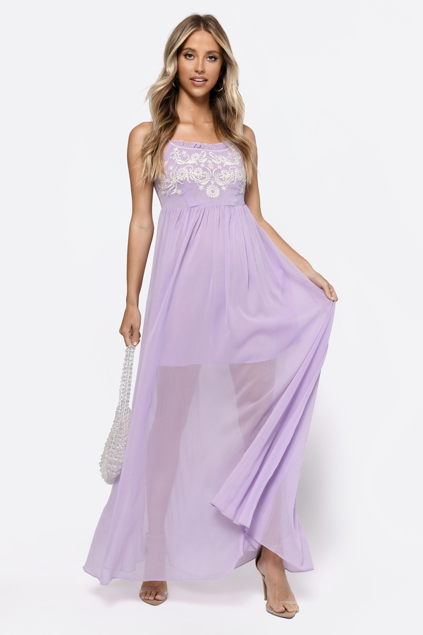 Lavender Dress - Purple Dress - Lavender Tank Dress - Maxi Dress - $12 ...
