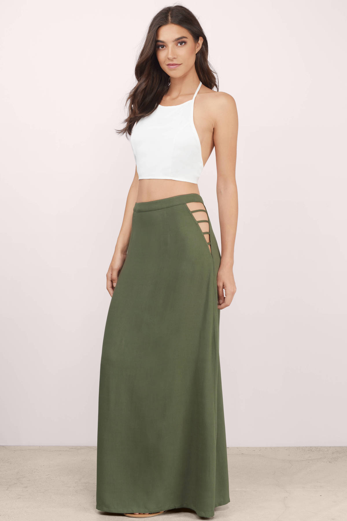 Cute Olive Skirts High Waisted Skirts Olive Skirt 10 Tobi Us 1343