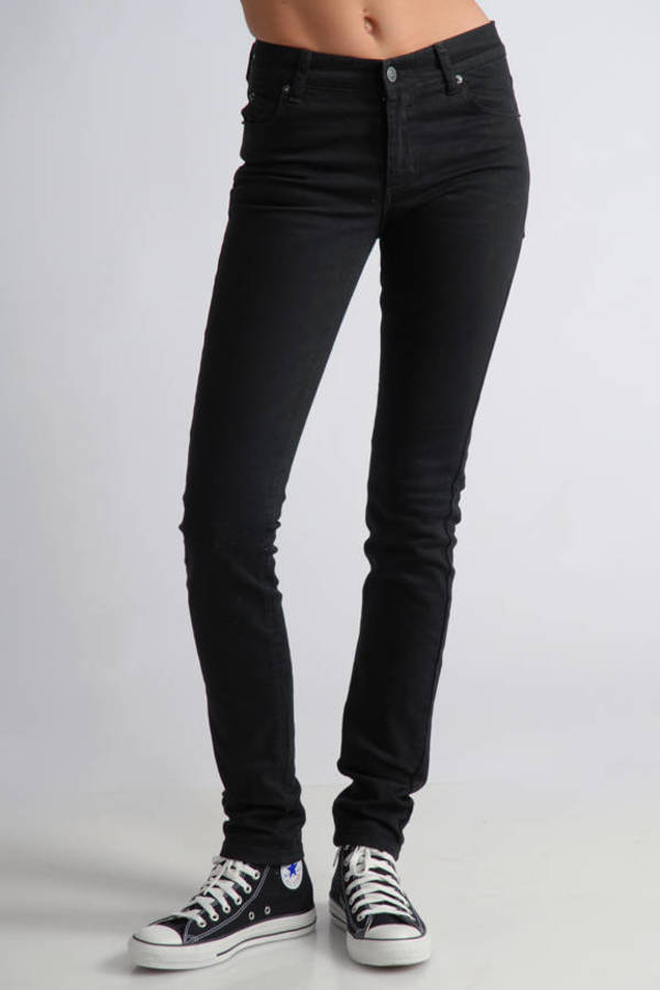 black tight skinny jeans