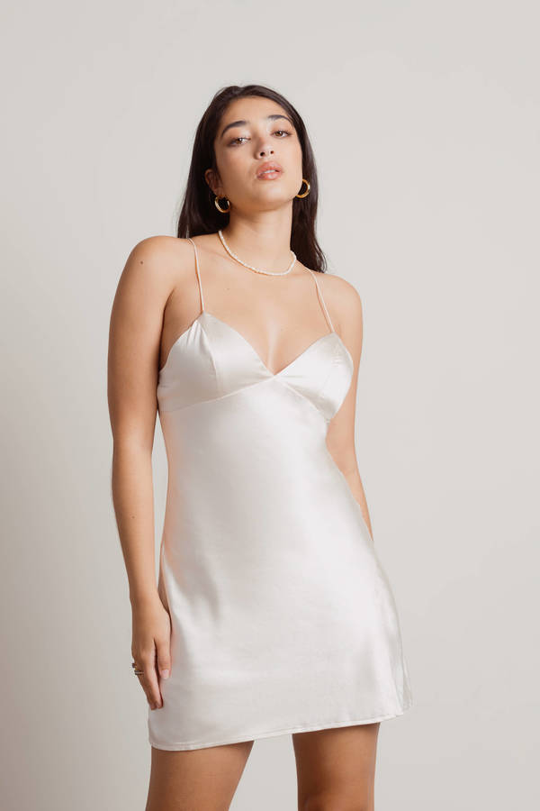 Slip On Dress - White