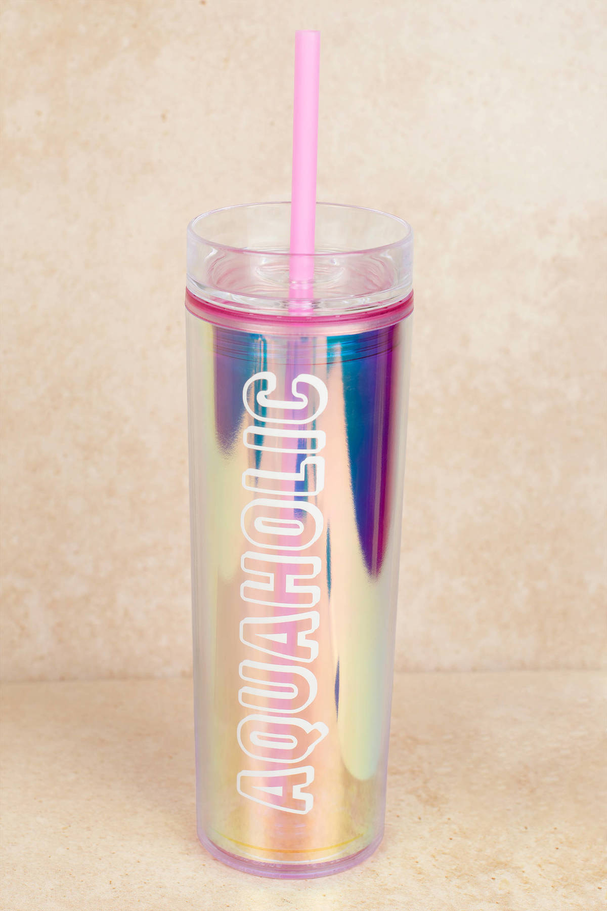 Aquaholic Tumbler in Pink - $14 | Tobi US