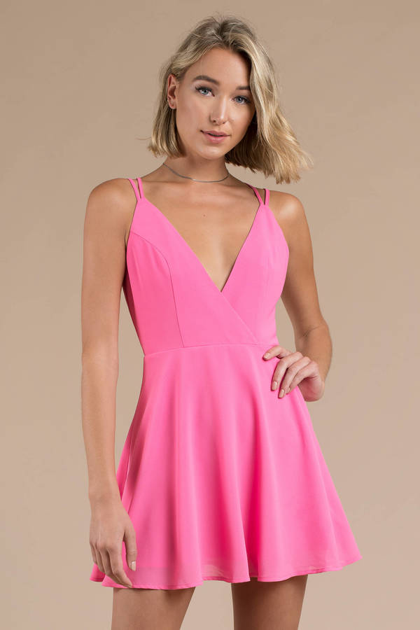 tobi hot pink dress