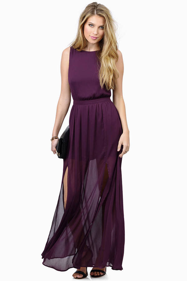 Purple Classy And Sassy Maxi Dress - $62 | Tobi US