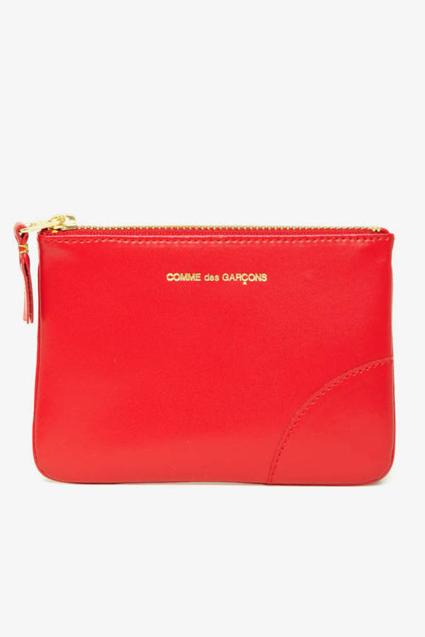 red pouch purse