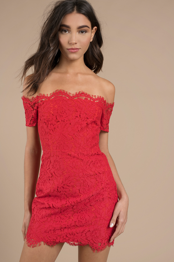 Red Bodycon Dress - Cocktail Dress - Stunning Red Dress - $39 | Tobi US