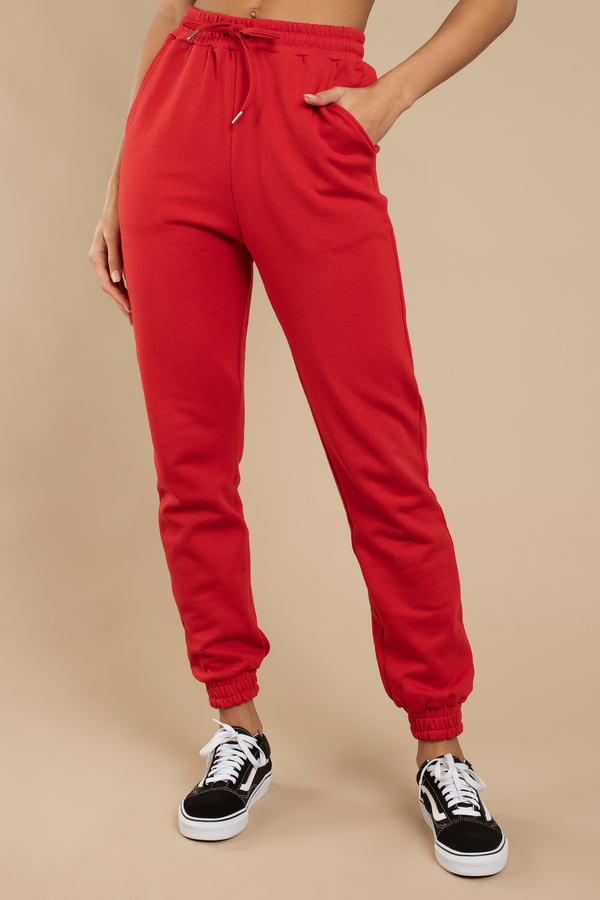 Wenden Track Pants - Burgundy Red Gorilla Wear