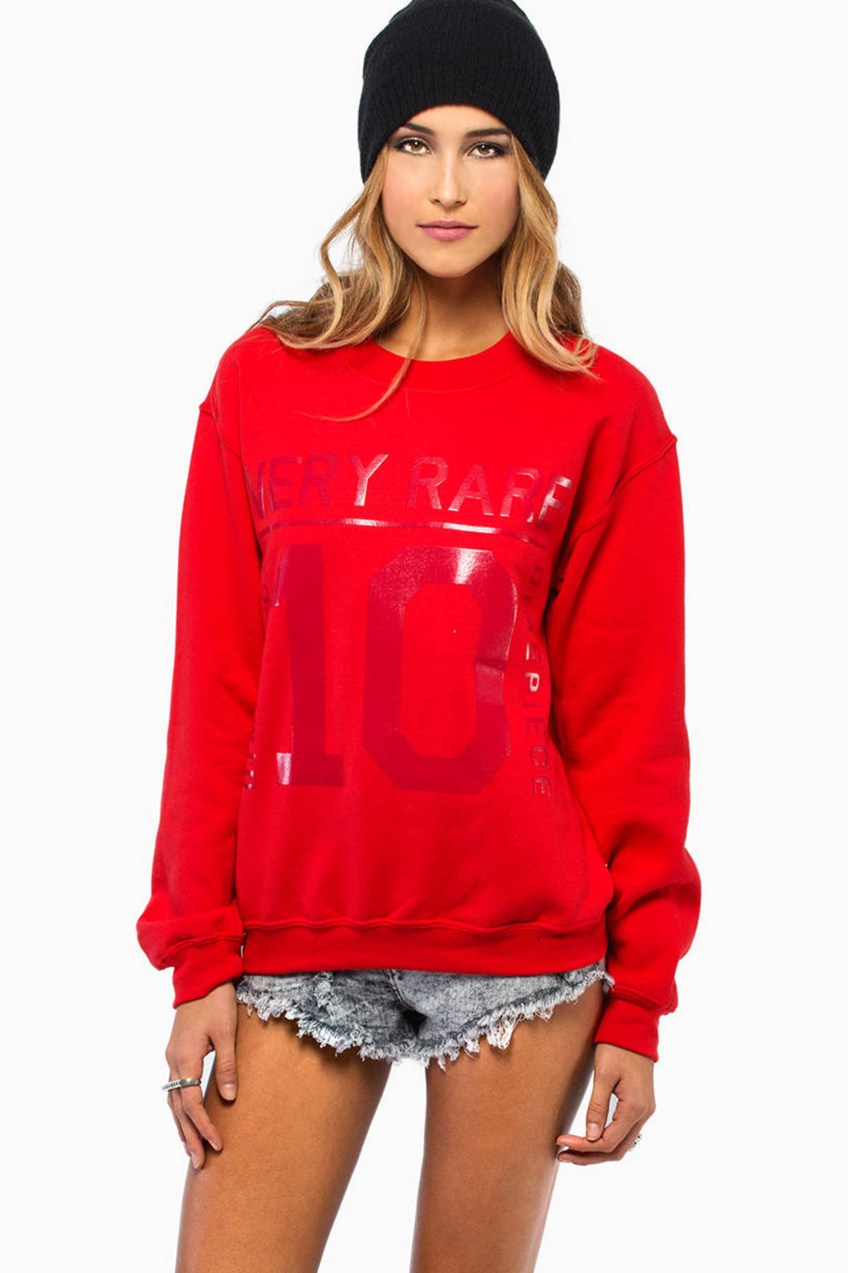 Very Rare Sweatshirt in Red - $46 | Tobi US