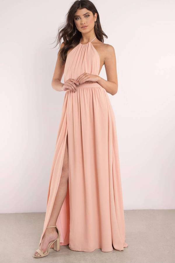 Cute Taupe Dress - Backless Dress - Beige Sleeveless Maxi Dress - $40 ...