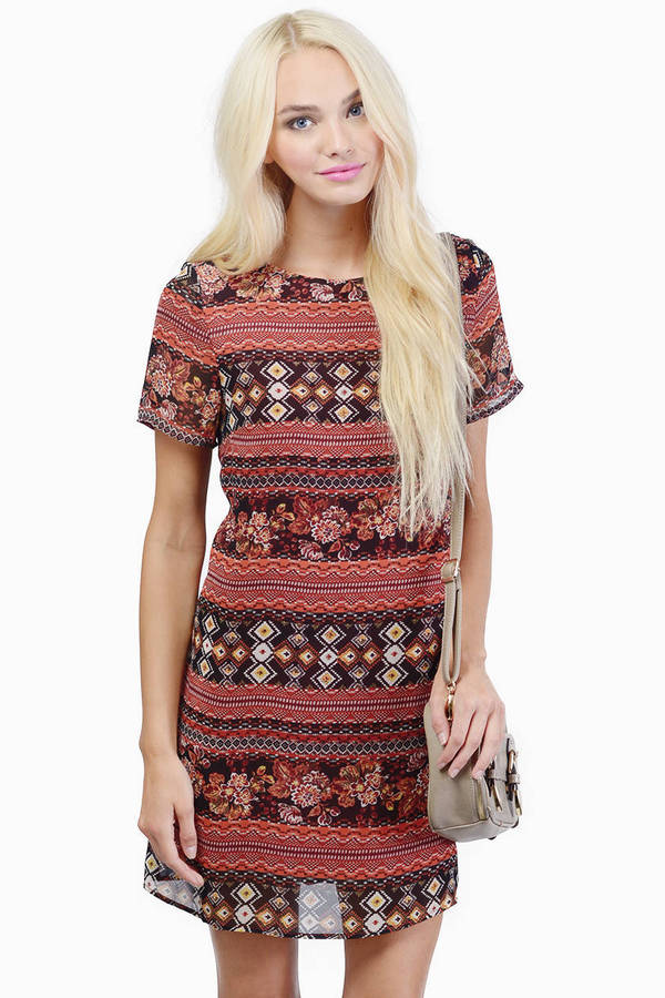 Savoye Dress in Rust - $24 | Tobi US
