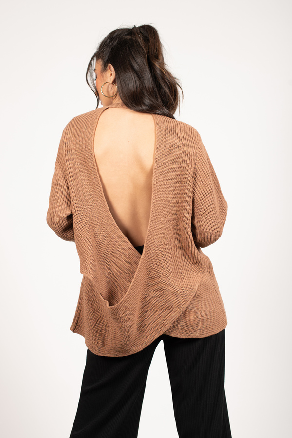 backless sweater