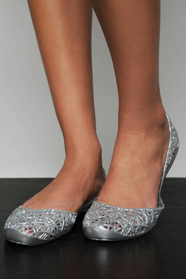 silver melissa shoes