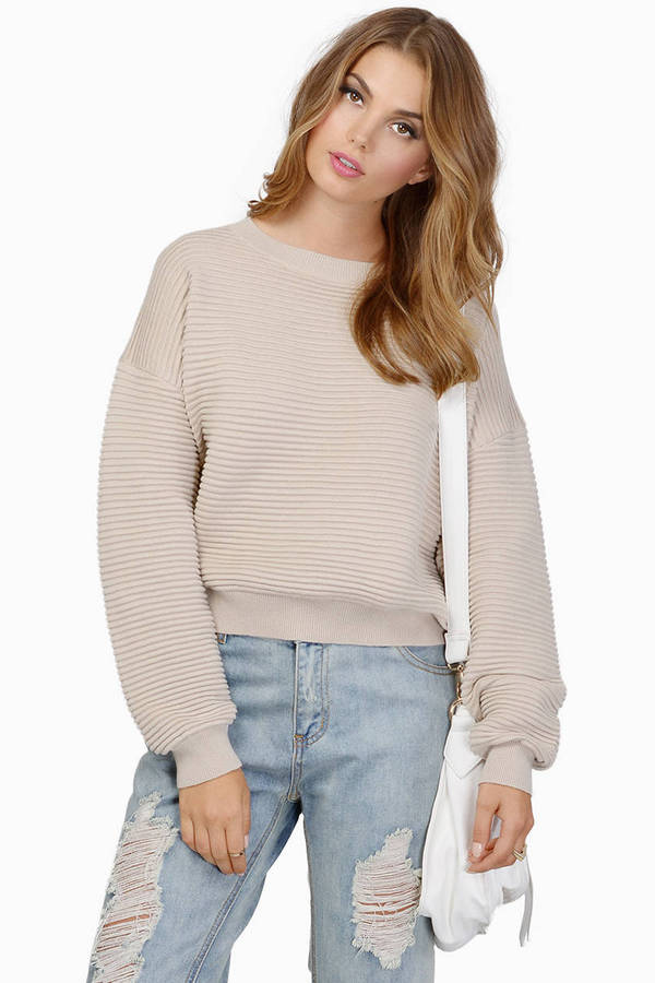 ivory crop sweater