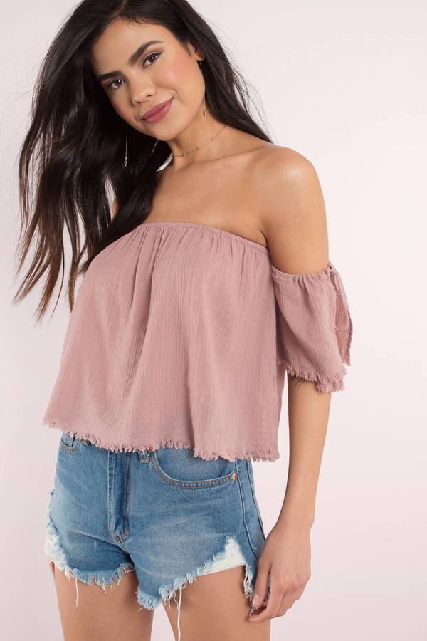 White Going Out Top - Off Shoulder Top - Basic Top - Frayed Top - $24 ...