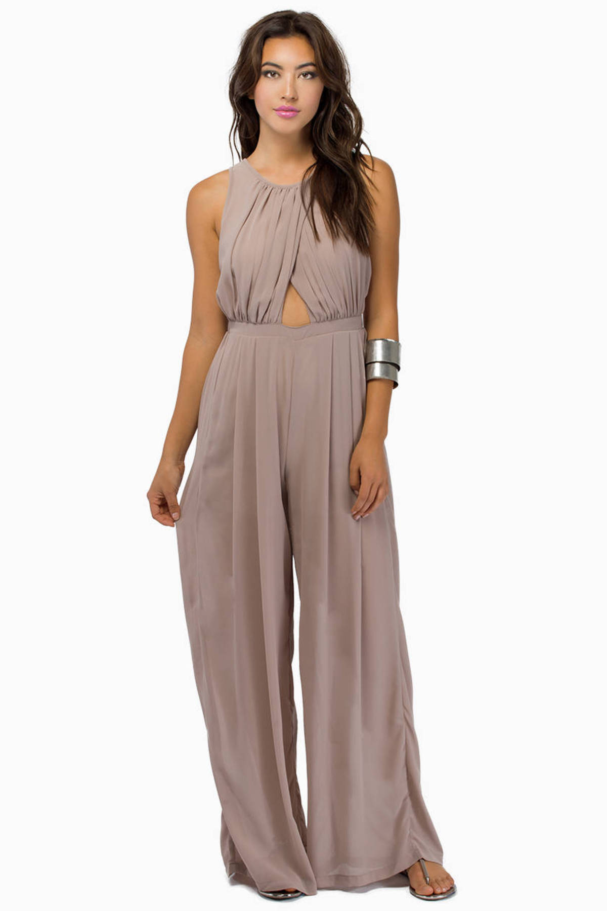 First Date Jumpsuit in Toast - $30 | Tobi US