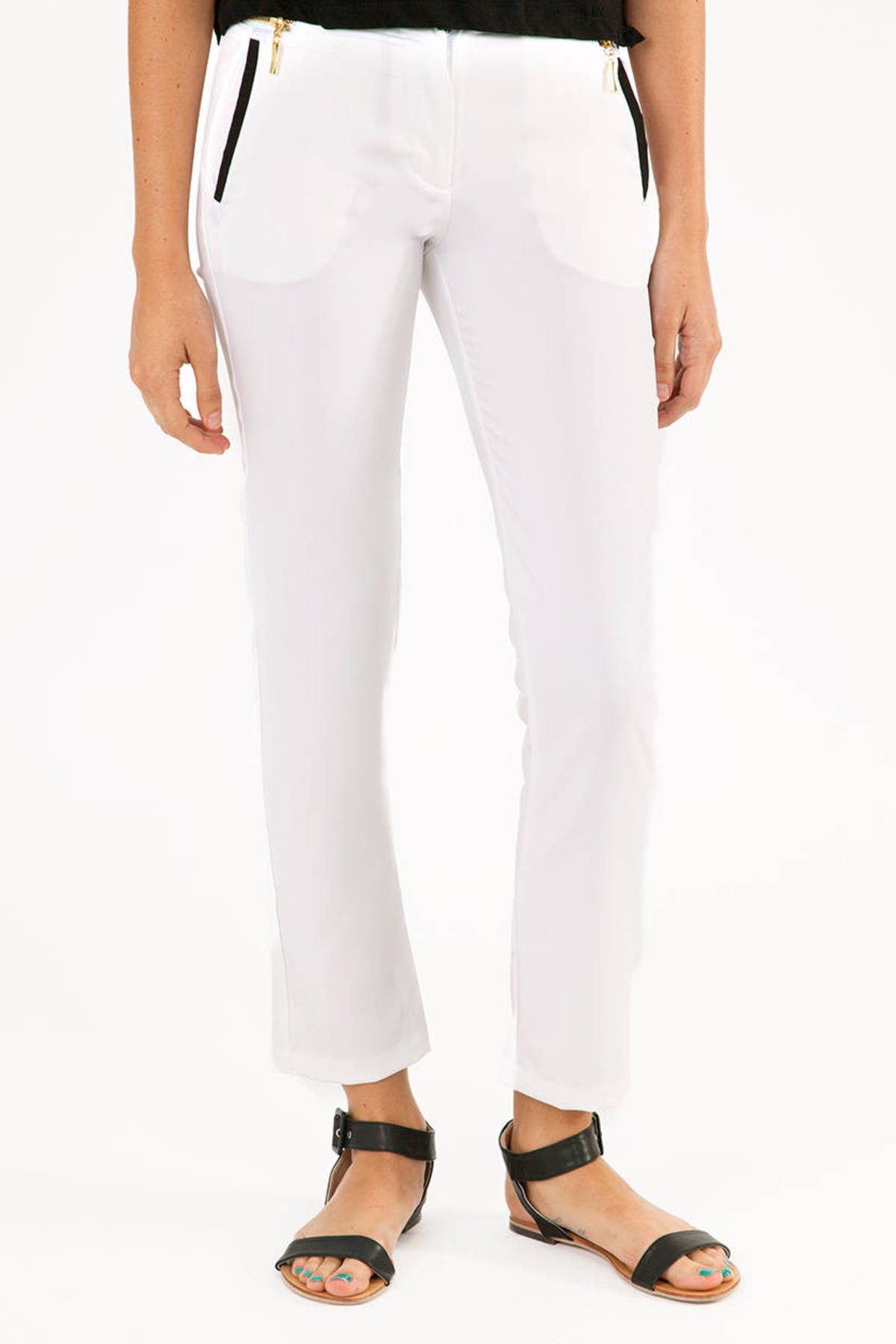 white business pants