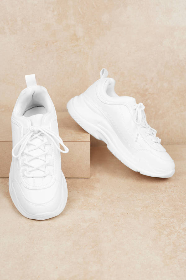 white sneakers faux leather