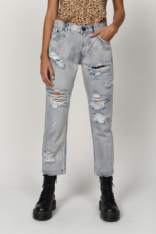 silver denim jeans