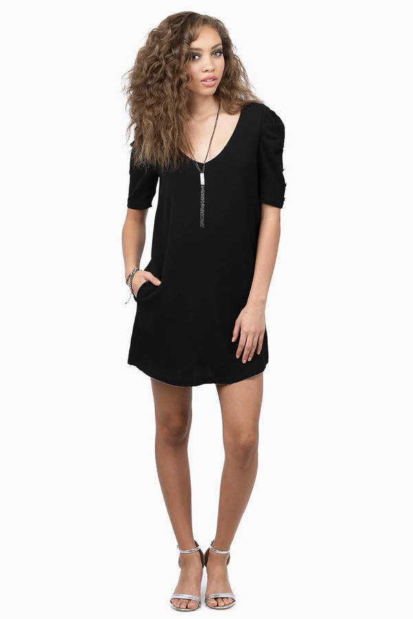 Trendy Black Shift Dress - Sleeveless Dress - Shift Dress - $12 | Tobi US