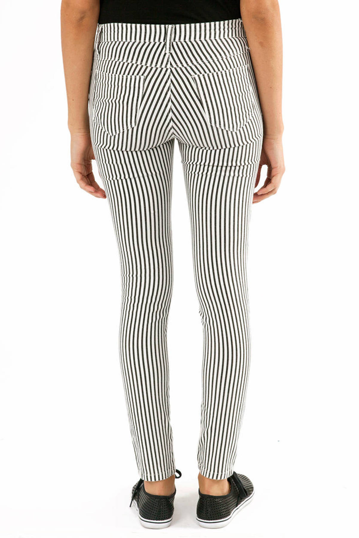 black and white jeggings