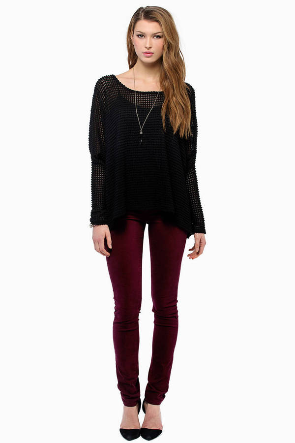 Cheap Black Sweater - Loose Fit Sweater - Black Sweater - $13 | Tobi US