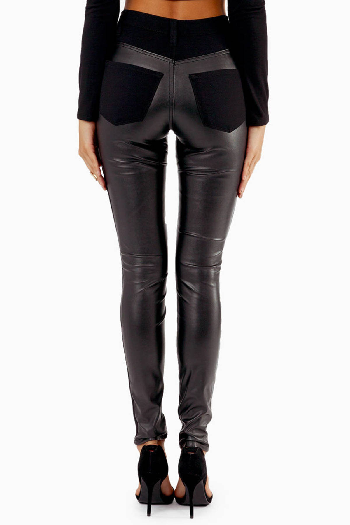 womens black high waisted pants