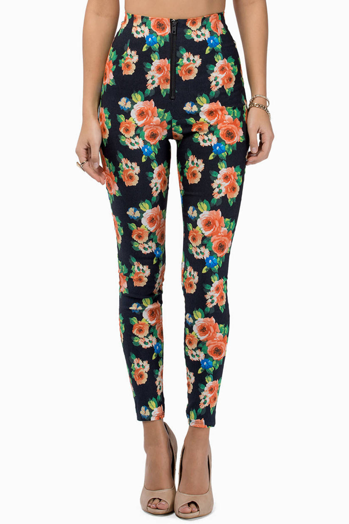 Flower Power Pants in Black Floral - $10 | Tobi US