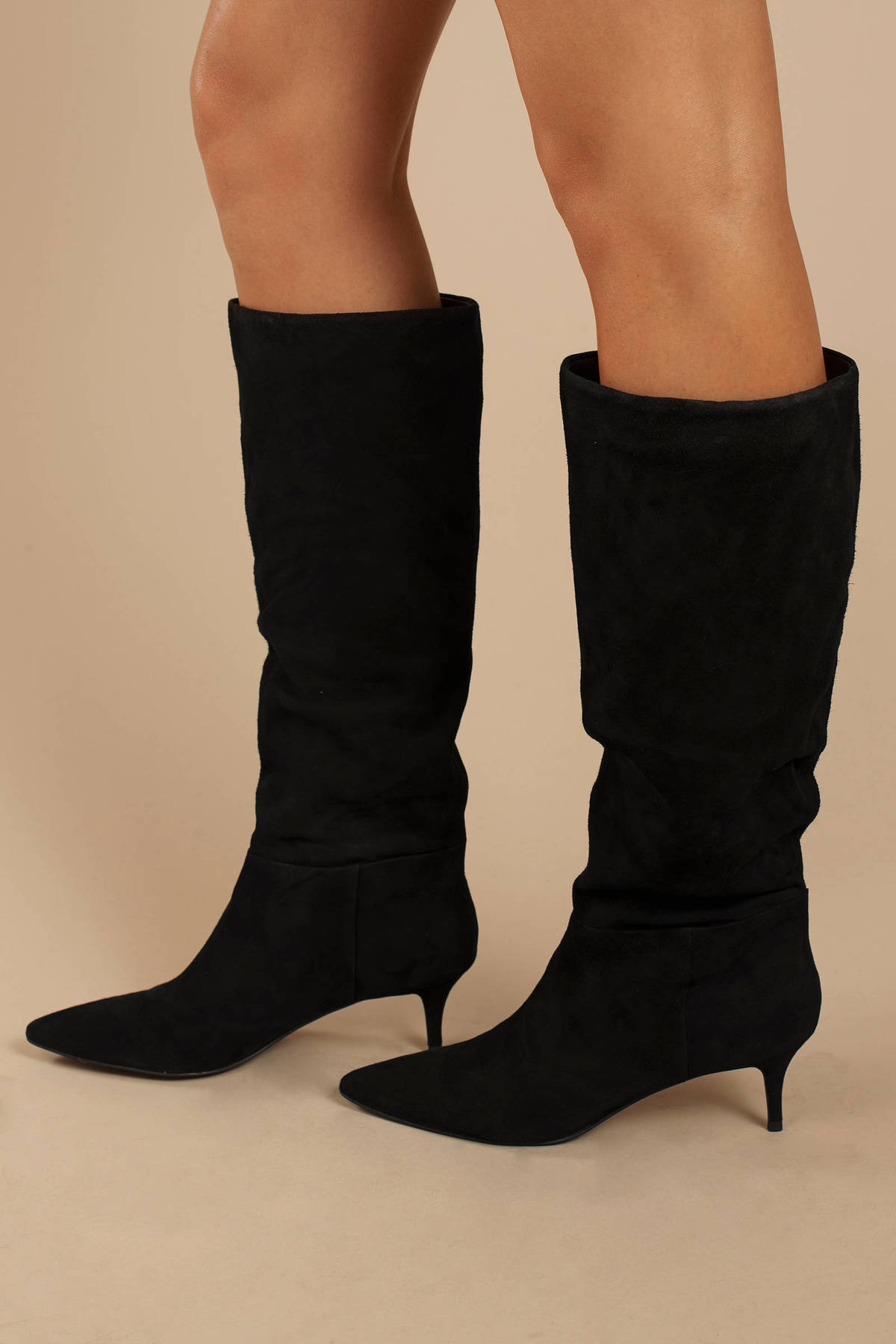 Kirby Heeled Boots in Black - $126 | Tobi US