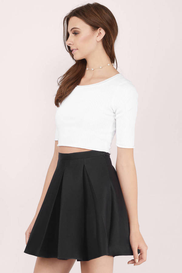 Cute Black Skirt - Black Skirt - Pleated Skirt - Black Skirt - $15 ...