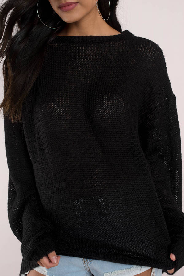 Penelope Black Sweater - $26 | Tobi US