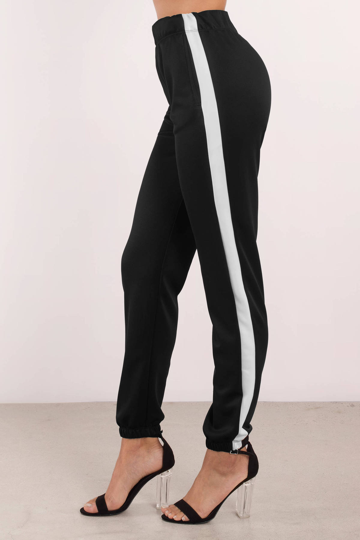 side stripe suit pants