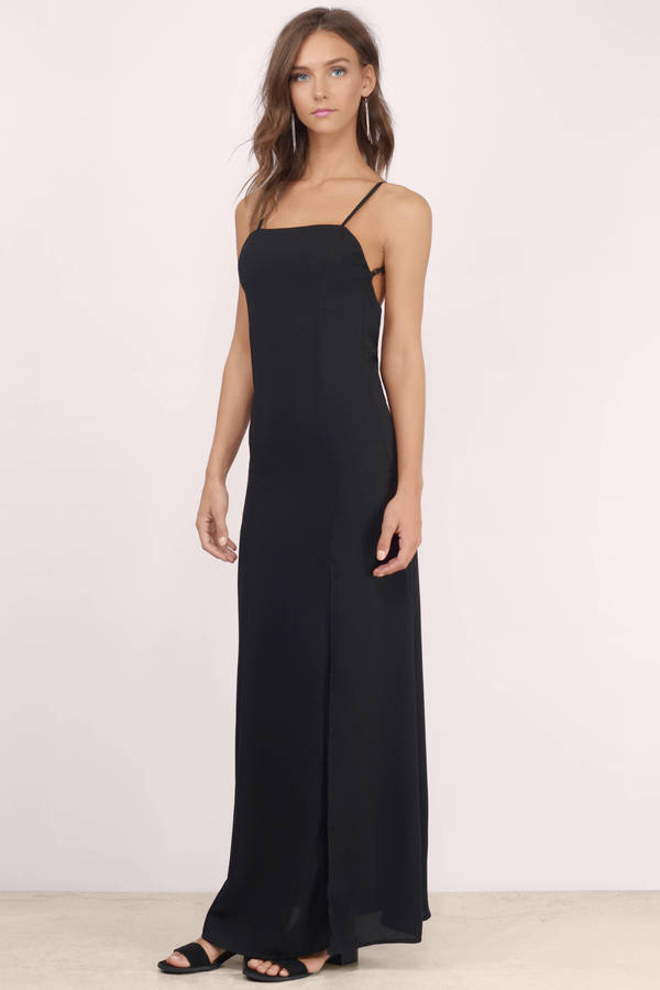 Cheap Black Maxi Dress - Black Dress - Cami Dress - Maxi Dress - $12 ...