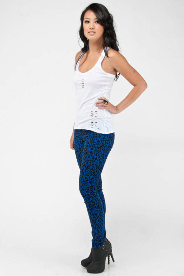 leopard skinny jeans