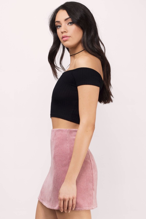 Blush Skirt - Pink Skirt - Corduroy Skirt - Mini Skirt - $44 | Tobi US