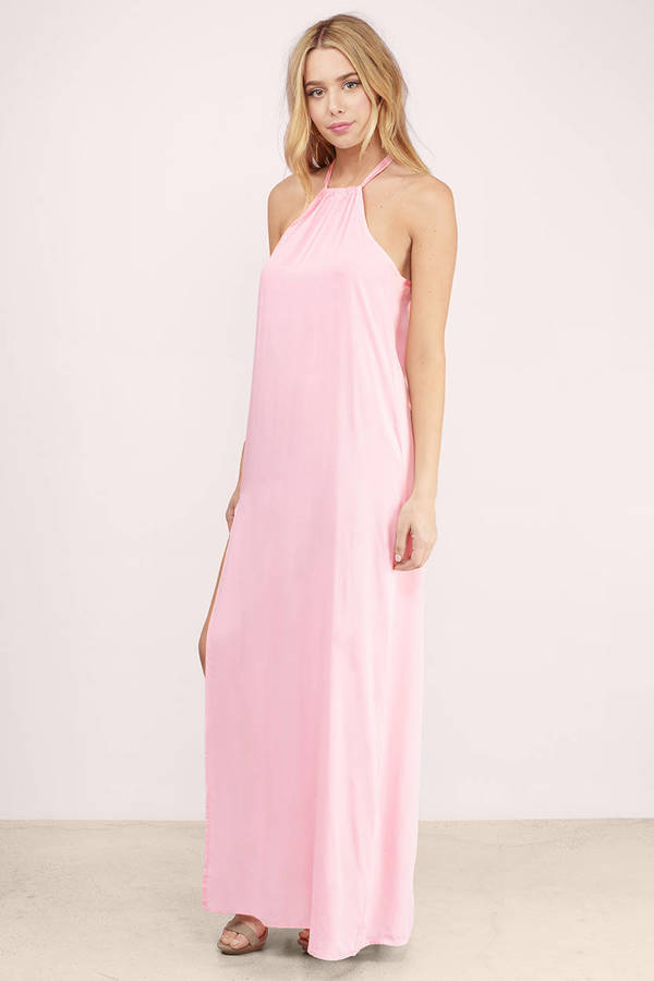 Trendy Blush Maxi Dress - Spaghetti Strap Dress - Maxi Dress - $9 | Tobi US