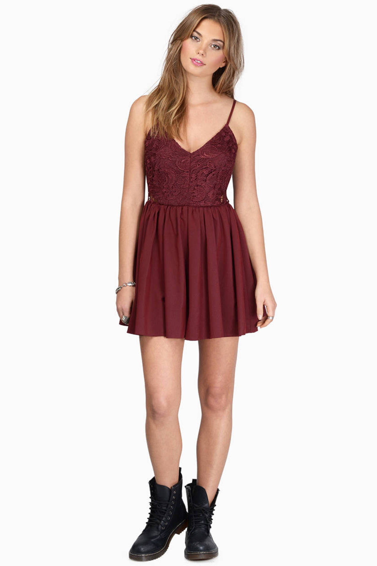 burgundy romper