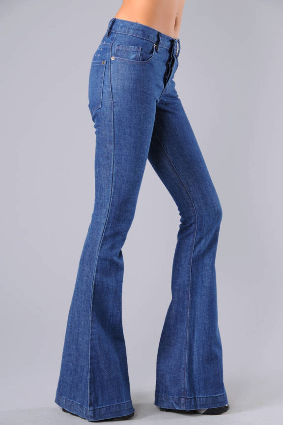 Joplin Flare Jeans in Clean Indigo - $68 | Tobi US