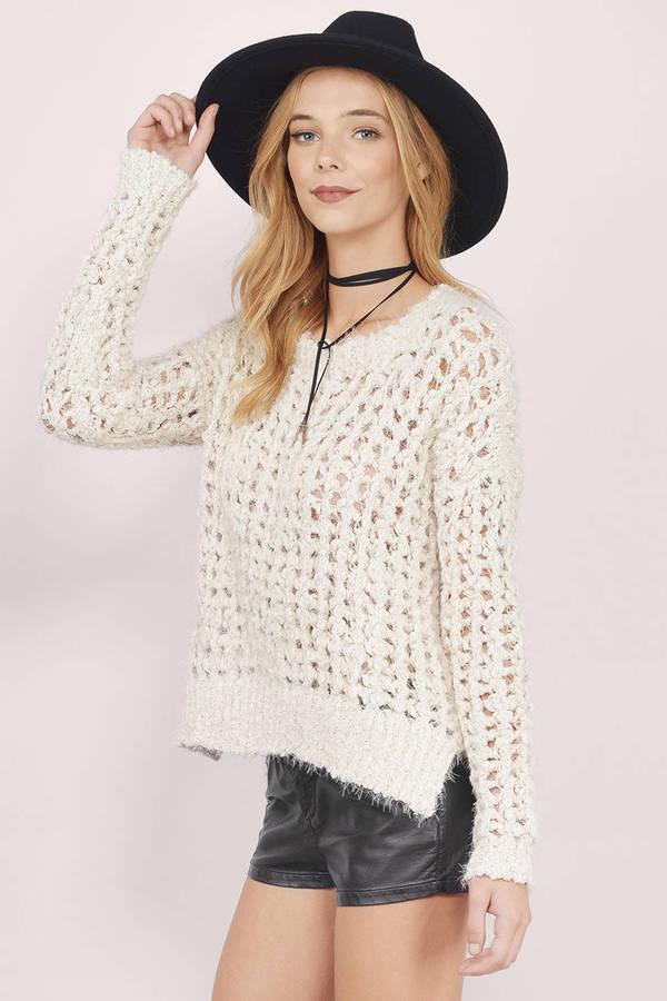 By The Fire Open Knit Sweater - $30 | Tobi US