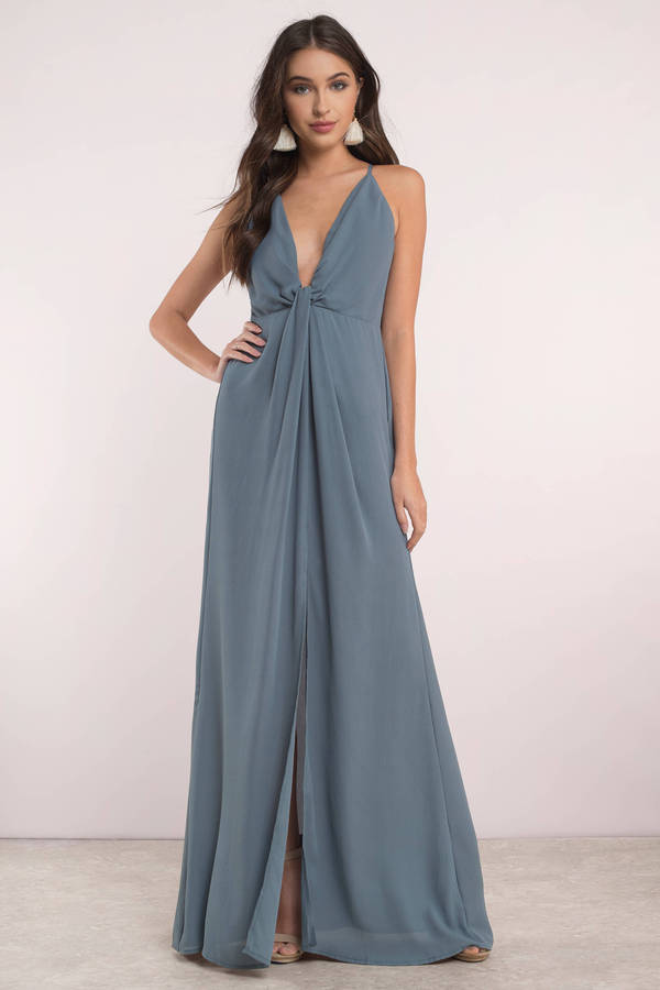 Blue Maxi Dress - Wedding Guest Dress - Blue Bridesmaid Dress - $44 ...