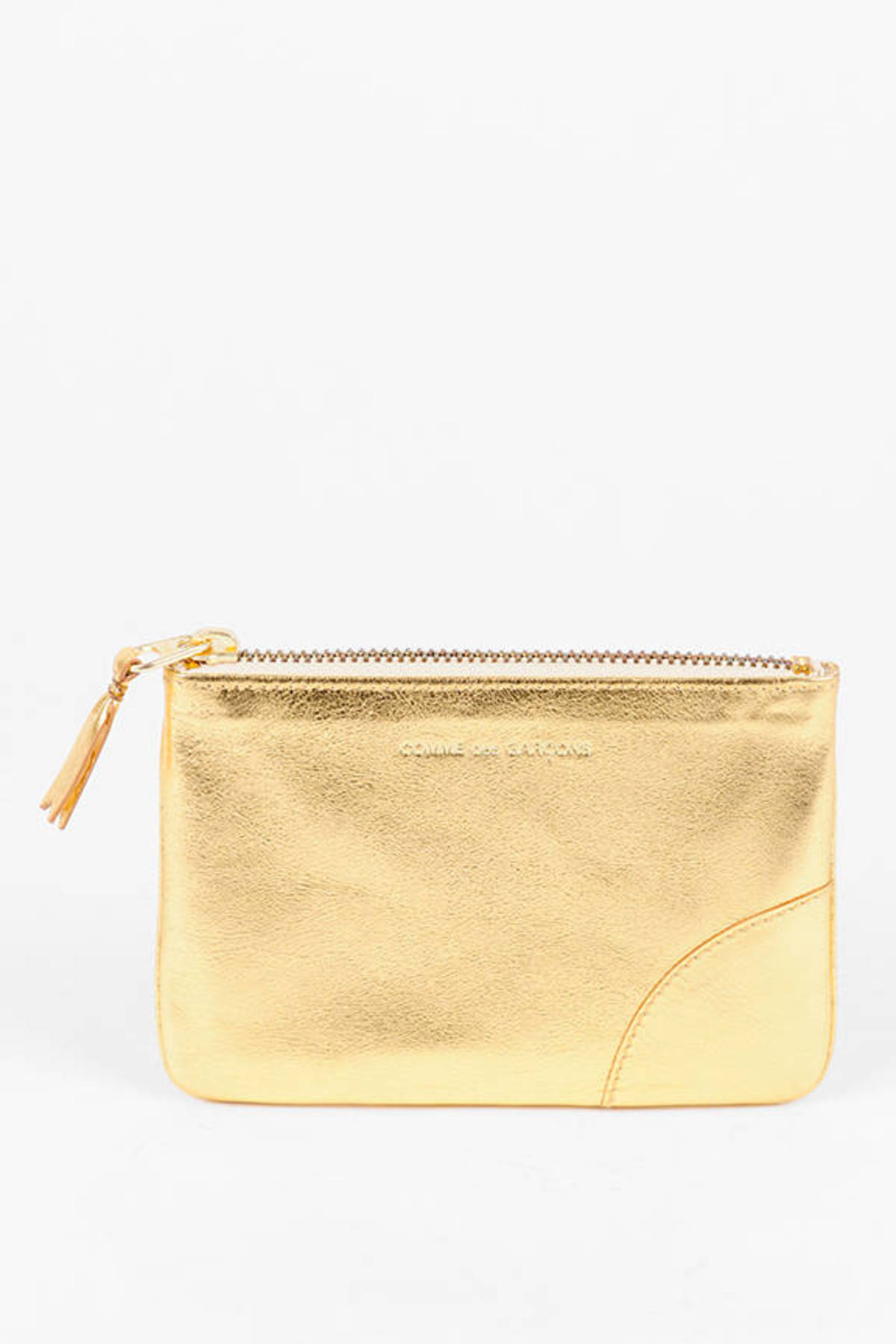 gold pouch purse