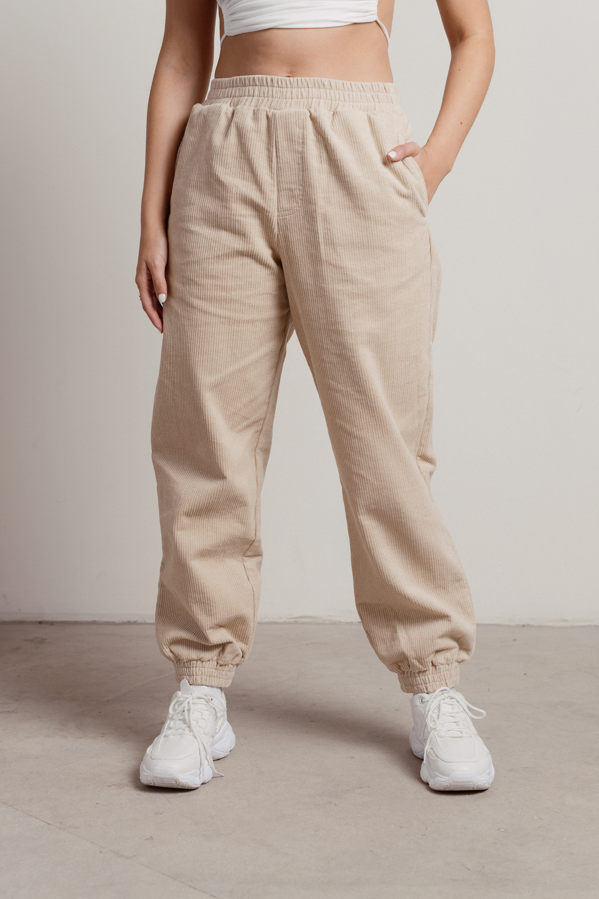 corduroy jogger pants