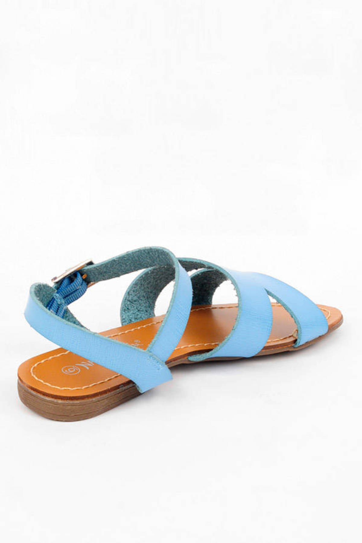 Amber Cut Out Sandals in Light Blue - $12 | Tobi US