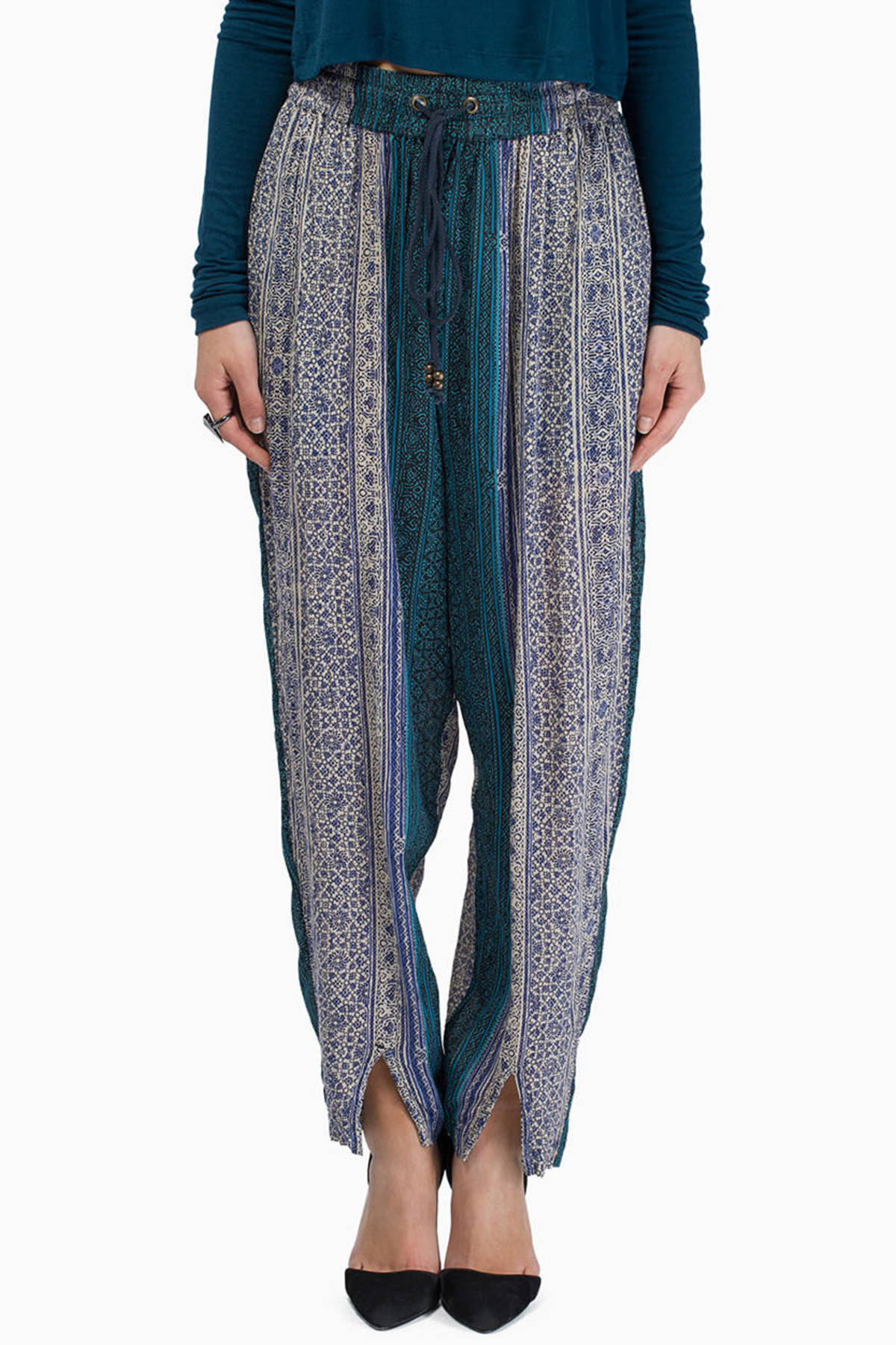 navy blue harem pants