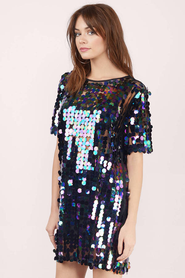 Funky Town Sequin Dress in Multi - $67 | Tobi US